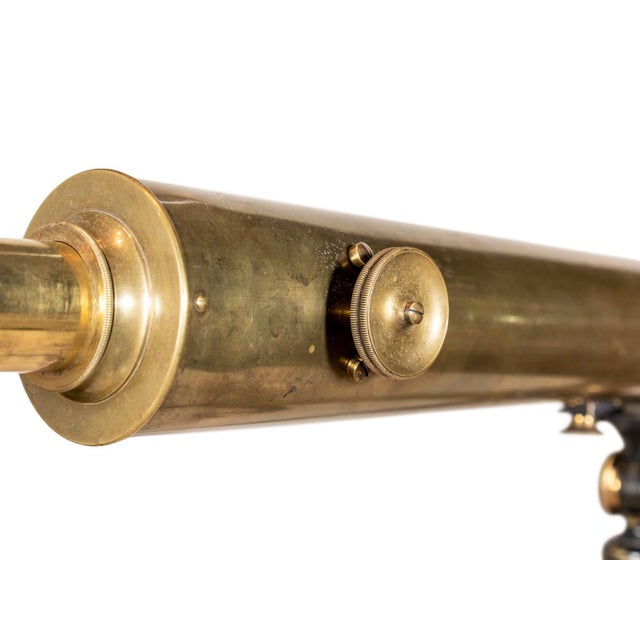 1900 - 1909 Antique Brass Telescope For Sale - Image 5 of 5