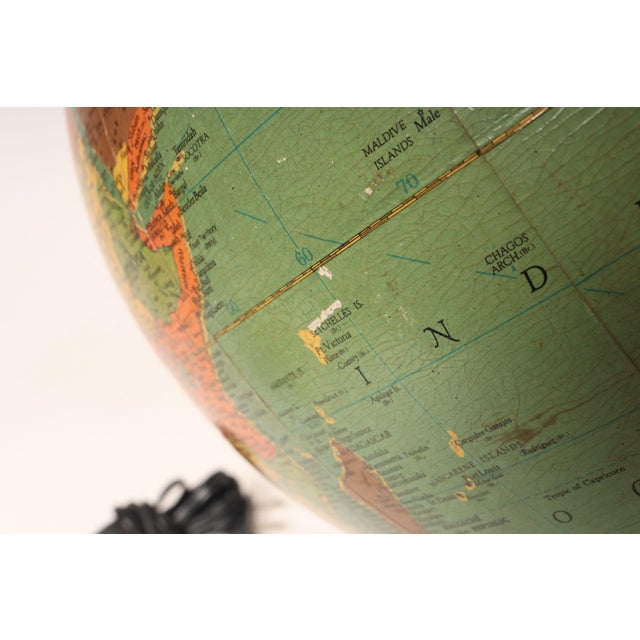 Mid-Century American Modern Illuminated 12" Library Globe by Replogle For Sale - Image 15 of 18