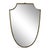 Italian Brass Shield Mirror, 1950s For Sale - Image 12 of 12