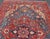 Antique Persian Heriz Serapi Rug With Blue Field Geometric Medallion Design For Sale - Image 14 of 17