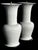 each of impressive scale (25.5" to top of ceramic, 12" diameter) featuring a curvaceous and sculptural baluster form with...