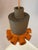 Ceramic Orange and Brown Ceramic Hanging Lamp For Sale - Image 7 of 11