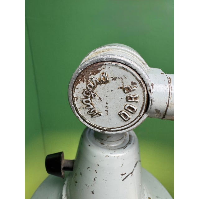 1950s clampable industrial task lamp designed by renowned german designer curt fischer for midgard . in amazing working...