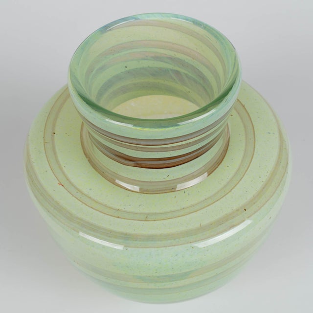 Mdina Art Glass Vase For Sale - Image 11 of 15