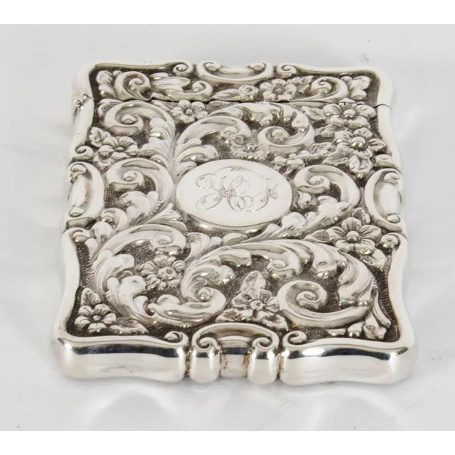 English Sterling Silver Card Case from Mappin & Webb, 1904 For Sale - Image 14 of 18