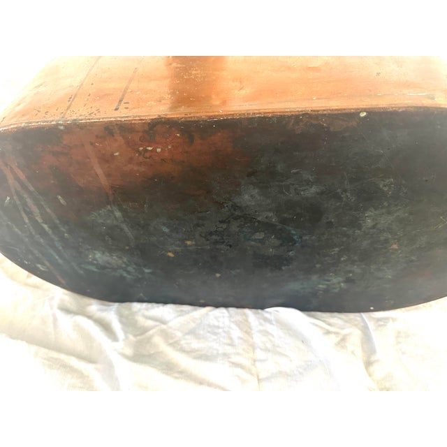 Rustic European Vintage Copper Boiler Wash Bucket For Sale - Image 9 of 10