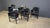 Italian Black Leather Dining Chairs, 1980s, Set of 6 For Sale - Image 10 of 15