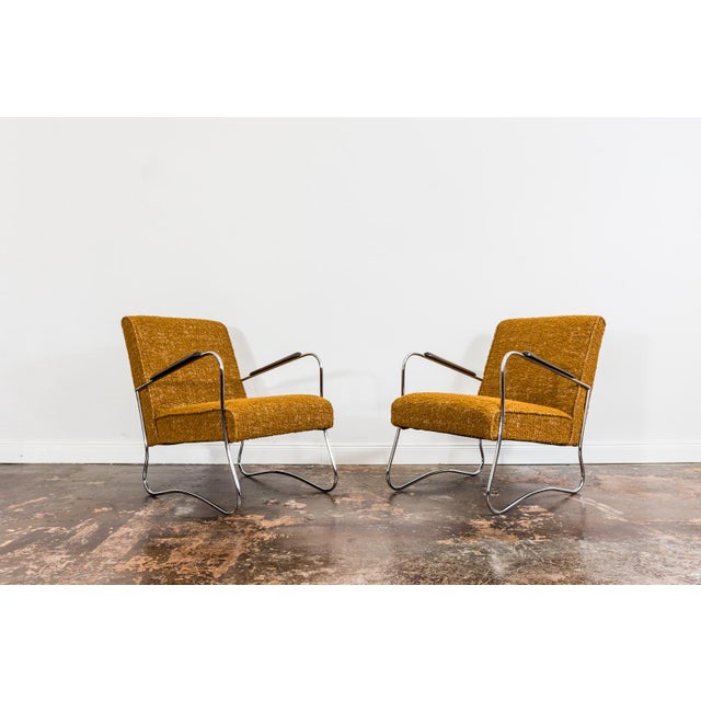 1950s Bauhaus Style Lounge Chairs, 1950s, Set of 2 For Sale - Image 5 of 18