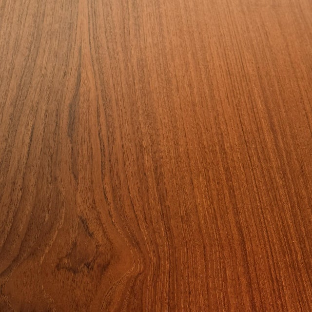 Monumental Henning Kjærnulf Model 62 Danish Modern Teak & Oak Dining Table Sorø Stolefabrik 4 Original Leaves Vintage For Sale - Image 15 of 17