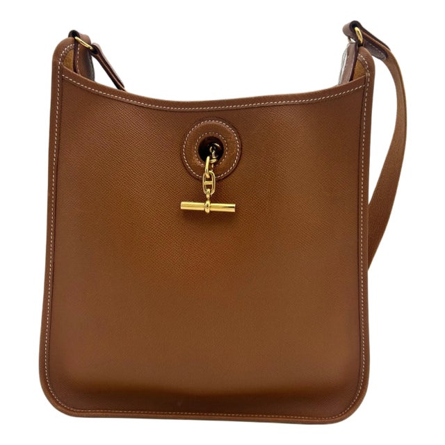 Hermès Gold Camel Leather Vespa Bag 2014 For Sale