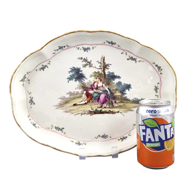 White Antique Marseille Porcelain Tray by Joseph-Gaspard Robert, 1700s For Sale - Image 8 of 9