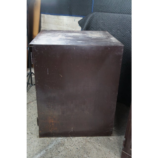 Antique NCR National Cash Register Industrial Iron Steel Safe Cabinets For Sale - Image 11 of 18