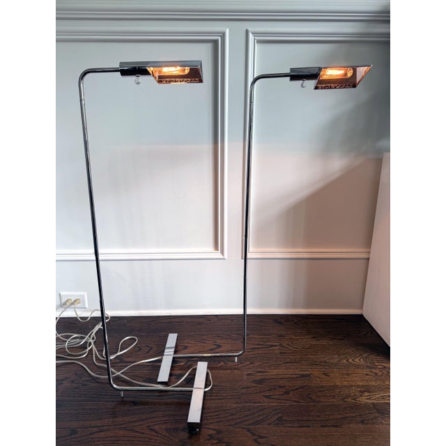 Pair Of Adjustable "IUWV" Floor Lamps by Cedric Hartman For Sale - Image 13 of 15
