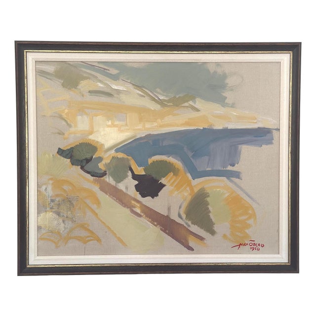Alex Öberg, Coastal Fragments, 1960s, Oil on Canvas, Framed For Sale