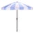 Buti 9 Ft Crank Umbrella, Baby Blue Cabana Stripe/Brown Pole For Sale