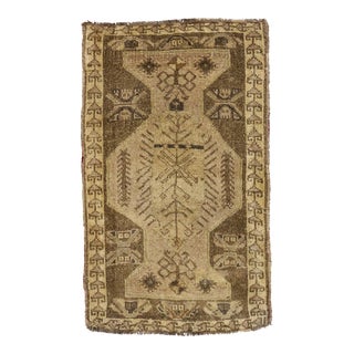 Vintage Turkish Yastik Rug - 01'10 X 02'11 For Sale