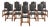 Vintage Portuguese Oak 18th Century Style Dining Chairs C1970s, Set of 10 For Sale