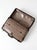 Antique 1920s Black Leather Suitcase With Brass Hardware For Sale - Image 13 of 14