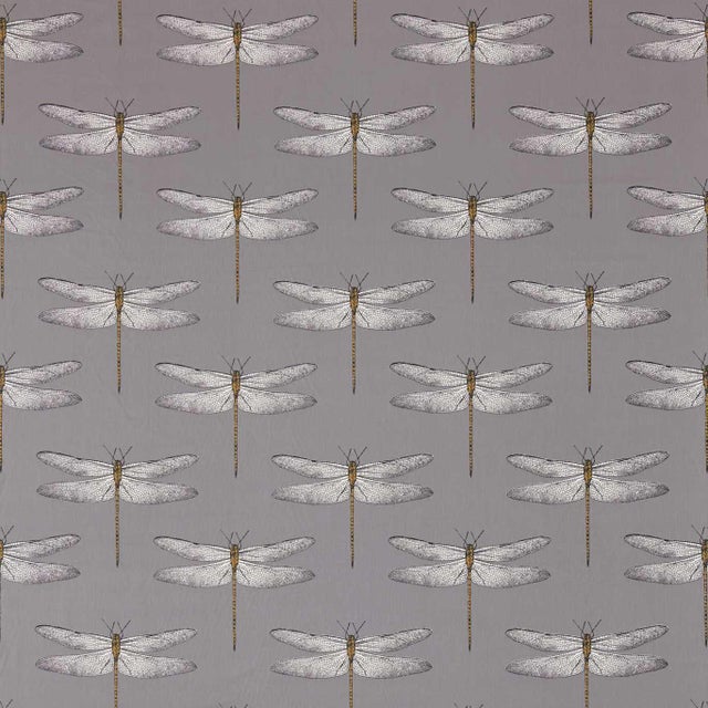 Harlequin Demoiselle Fabric in Graphite/Almond - a Sample For Sale