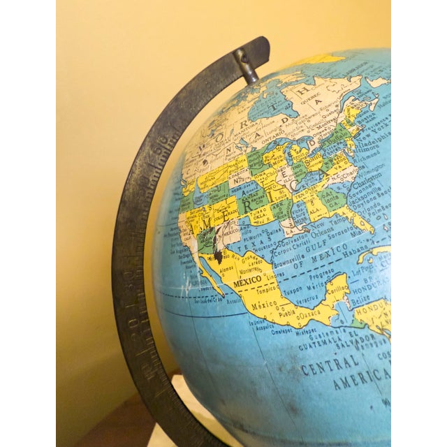 Vintage, Mid-Century Modern Replogle "Simplified 8 Inch Globe For Sale - Image 10 of 13