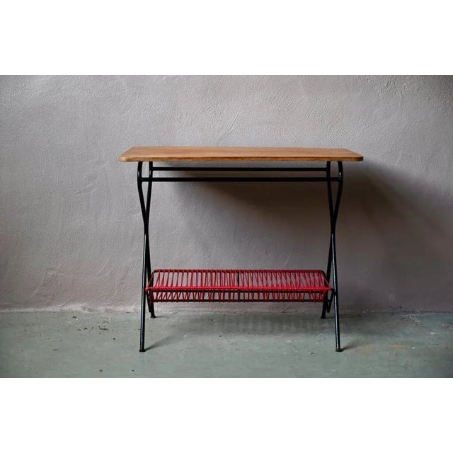 Mid-Century Record Stand, France, 1950s For Sale - Image 10 of 16