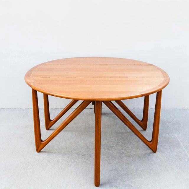Restored Teak Dining Table by Niels Koefoed, Denmark 1970s For Sale - Image 14 of 18