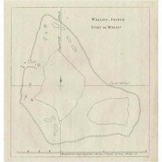 Antique Map of the Wallis and Futuna Islands, 1778 For Sale