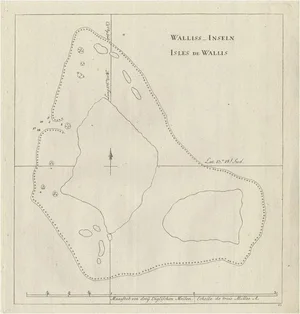 Antique Map of the Wallis and Futuna Islands, 1778