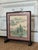 1960s 1960s Asian Hand-Painted Landscape Tabletop Screen | Traditional Oriental Desk Decor For Sale - Image 5 of 11