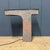 Large old zinc facade letter T originating from a building in San Francisco, circa 1920-1930. These letters hung slightly...
