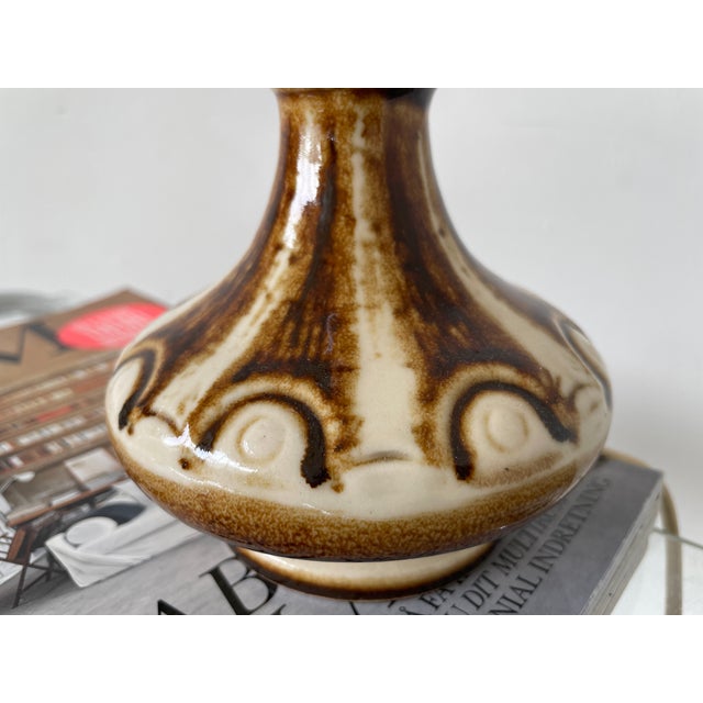 Vintage Danish Stoneware Table Lamp from Søholm For Sale - Image 4 of 5