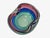 1960s Mid-Century Tricolor Murano Glass Geode Bowl Attributed to Archimede Seguso For Sale In Atlanta - Image 6 of 9