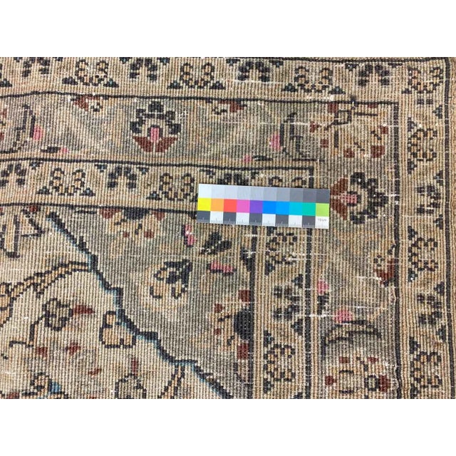 Brown Vintage Middle Eastern Hand-Knotted Rug For Sale - Image 8 of 9