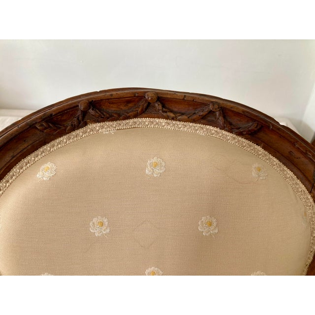 French 18th Century Hand Carved Fauteuil Chairs - a Pair For Sale - Image 9 of 12