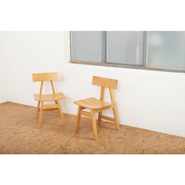 Chairs in Oak Frame by Hans Anliker for Horgen Glarus, 1962, Set of 6 For Sale - Image 11 of 13