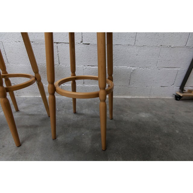 Dining Table and High Stools from Baumann, 1990, Set of 5 For Sale - Image 15 of 18