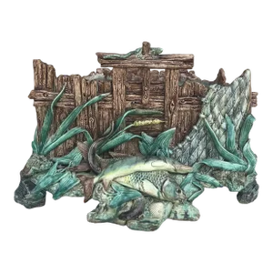 Oversize French Majolica Palissy Fishs Jardiniere, Circa 1880