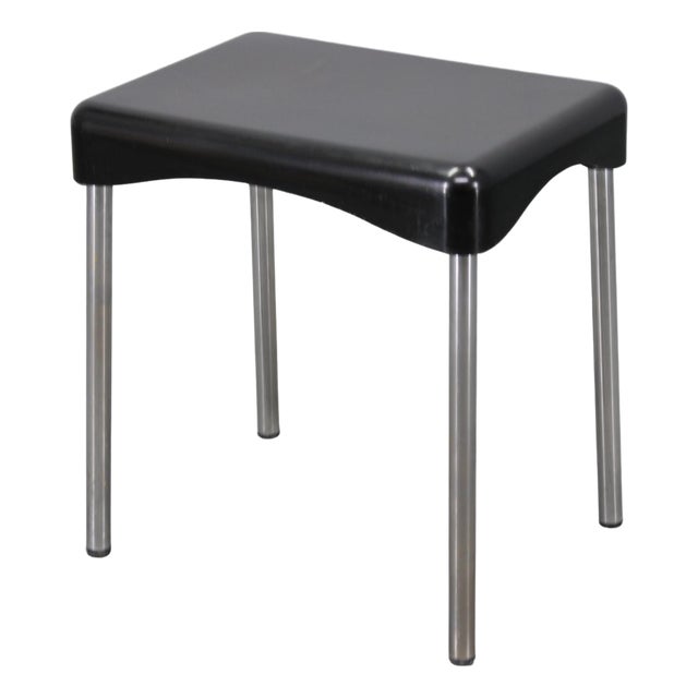 Mid-Century Plastic Marmore Stool by Carrara & Matta, Italy, 1970s For Sale