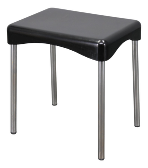 Mid-Century Plastic Marmore Stool by Carrara & Matta, Italy, 1970s