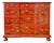 1960s Hollywood Regency Chinoiserie Red Lacquered Hand-Painted Chest of Drawers Attributed To Baker Furniture For Sale