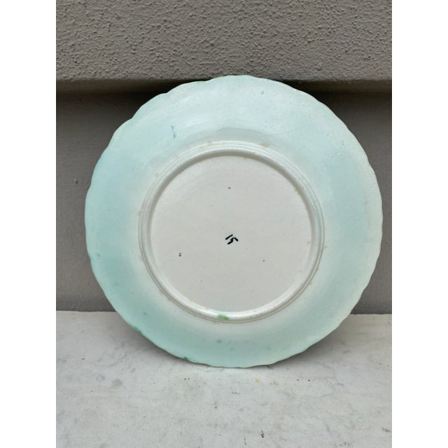 Orchies French Majolica Daisy Plate Orchies, Circa 1890 For Sale - Image 4 of 5