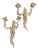 Glo-Mar Brass Wall Sconces Candle Holders - A Pair For Sale