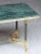 French Mid-Century Coffee or Cocktail Low Table of Brass With Green Marble Top For Sale In Austin - Image 6 of 13