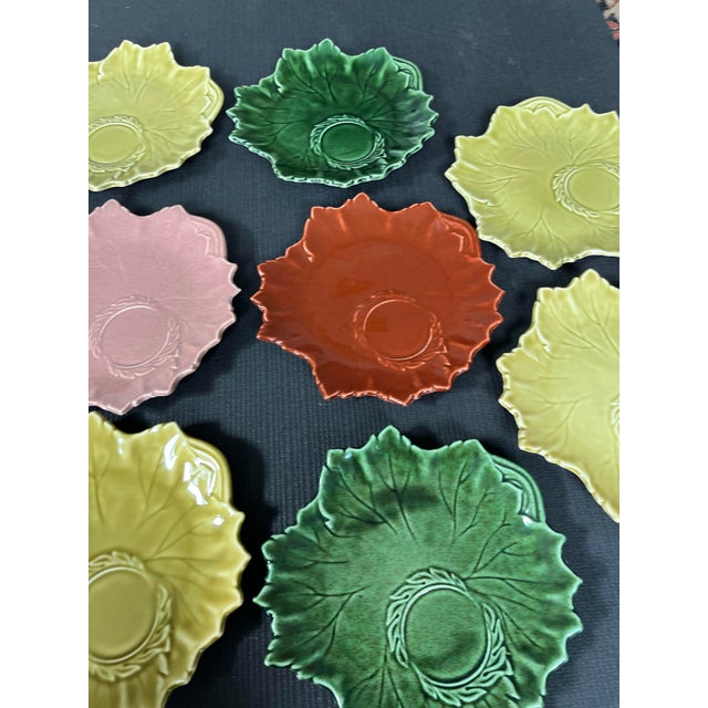 1940s 1940s Vintage Steubenville Woodfield Collection Leaf Plates-Set of 8 For Sale - Image 5 of 11