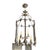 French Mid 20th Century Nine Light Lantern With Glass Panels and Decorative Brass Detail For Sale - Image 3 of 3