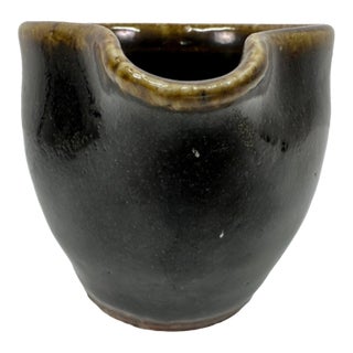 Original Studio Pottery Cup With Spout Vintage 1964 2.5"h - Atsuya Hamada (1932-1986, Japanese) Son of Shoji Hamada For Sale