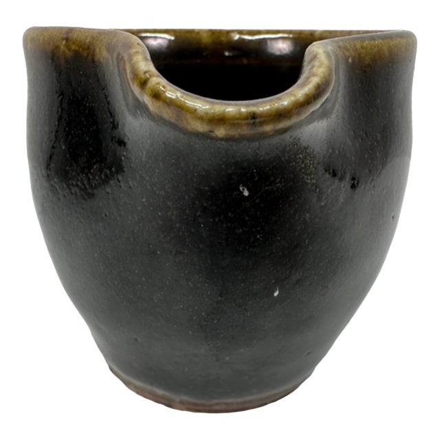 Original Studio Pottery Cup With Spout Vintage 1964 2.5"h - Atsuya Hamada (1932-1986, Japanese) Son of Shoji Hamada For Sale