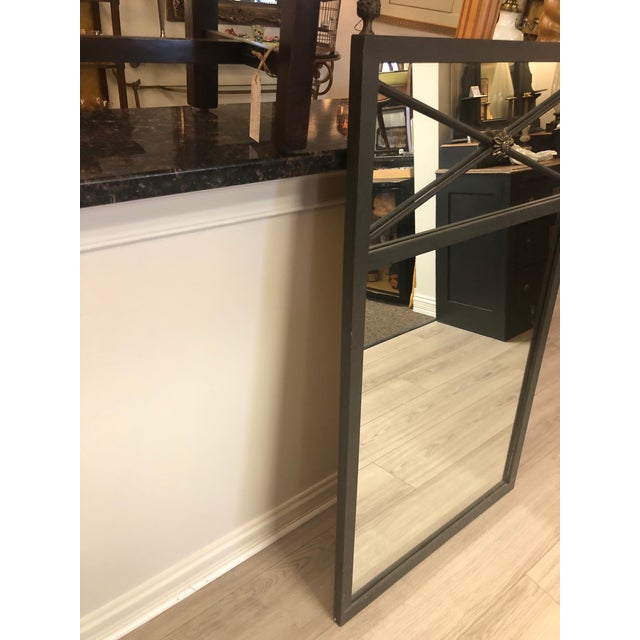 Vintage Greek Key Mirror Jonathan Adler Style For Sale - Image 4 of 6