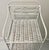 White Neoclassical White Wicker and Cast Iron Shelf For Sale - Image 8 of 9