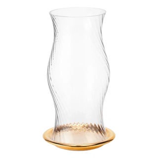 AERIN Milla Small Hurricane, Clear/Gold For Sale